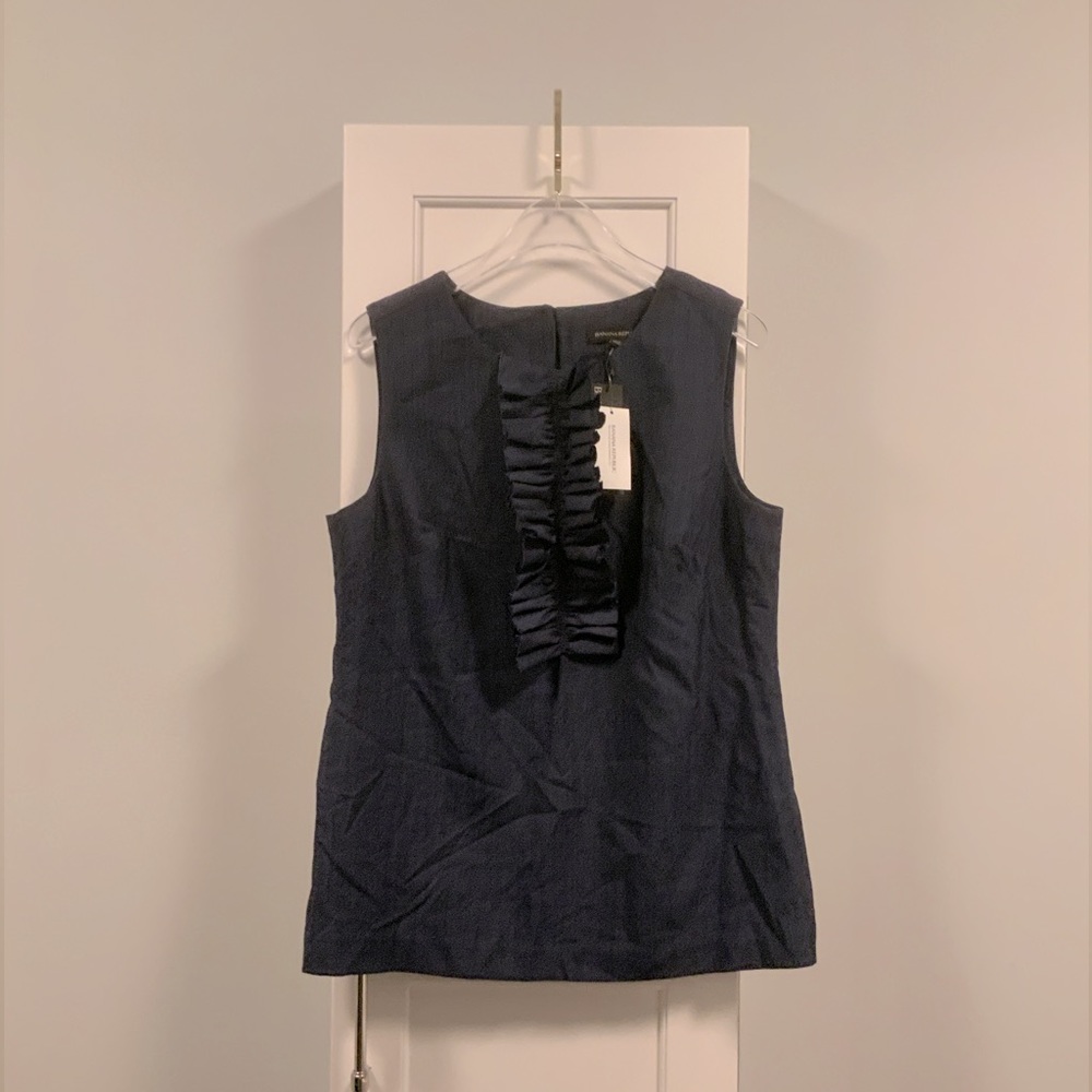 Blue Denim Top, Size: 6 (NWT)